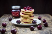Stack of American pancakes — Stock Photo