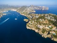 Spain, Balearic Islands, Mallorca, aerial  of Port d' Andratx during daytime — Stock Photo