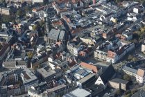 Alemania, Zwickau, vista aérea del casco antiguo con la Catedral de Santa María - foto de stock
