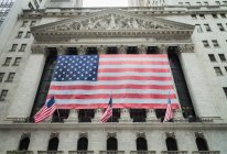 USA, New York City, New York Stock Exchange — Stock Photo