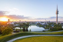 Germany, Bavaria, Munich, olympic park view — Stock Photo