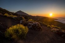 Spagna, Tenerife, strada sterrata nella regione di Pico del Teide — Foto stock