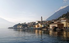 Lake Garda and Limone sul Garda view — Stock Photo
