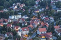 Germany, Saxony-Anhalt, Wernigerode in the evening — Stock Photo