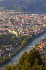Austria, Tyrol, Innsbruck, Cityscape, Inn river — Stock Photo