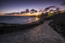 Tenerife, landscape at night and clouds in sky — Stock Photo