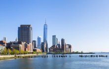 Stati Uniti d'America, New York, Manhattan, veduta del distretto finanziario alla luce del giorno — Foto stock