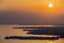 Австрия, Брегенц, Боденское озеро, Вид на Линце — стоковое фото