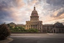 USA, Austin,Texas State Capitol, Congress Avenue at evening — Stock Photo
