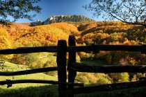Іспанія, Астурія, природний парк Фуентес-дель-Narcea, Degana і Ibias восени — стокове фото