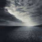 Spagna, La Palma, cielo nuvoloso sulla costa orientale — Foto stock