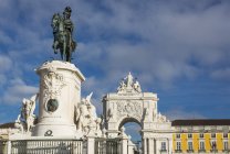 Portugal, Lisboa, Baixa, estátua equestre do Rei José I — Fotografia de Stock