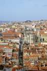 Portogallo, Lisbona, paesaggio urbano, Ponte 25 de Abril sullo sfondo — Foto stock