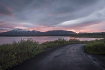 Islanda, Thingvellir National Park al sole di mezzanotte — Foto stock