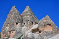 Turkey, Cappadocia, Goereme, cliff dwellings — Stock Photo