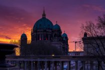 Germany, Berlin, Berlin Cathedral at twilight — Stock Photo