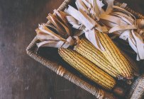 Dried corn cobs — Stock Photo