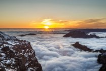 Portugal, Madeira, Sonnenuntergang am Pico do Arieiro — Stockfoto