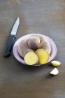 Ciotola di patate biologiche — Foto stock