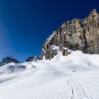 Italy, Rhemes-Notre-Dame, Benevolo, ski mountaineering — Stock Photo