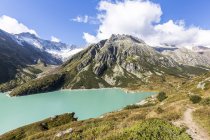 Switzerland, Canton of Uri, Goeschenen, Goescheneralpsee, Glacier Dammastock during daytime — Stock Photo