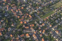 Germany, Lower Saxony, Hildesheim, aerial view with church St. Kunibert and Sorsum — Stock Photo