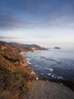 USA, California, Pacific Coast, National Scenic Byway, Big Sur, Coastline at sunset — Stock Photo