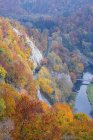 Germania, Baden-Wuerttemberg, Albo Svevo, Alta Valle del Danubio in autunno, Parco Naturale dell'Alto Danubio — Foto stock