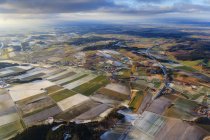 Alemania, Baviera, vista aérea de Wolfratshausen en invierno - foto de stock
