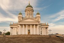 Finland, Helsinki, Helsinki Cathedral view in evening light — Stock Photo