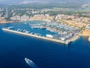 Spagna, Maiorca, Palma di Maiorca, veduta aerea di Port Adriano — Foto stock