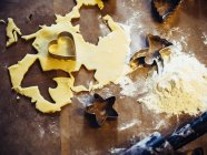 Christmas bakery on wooden surface — Stock Photo