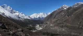 Nepal, Himalaya, Khumbu, Pangboche tagsüber — Stockfoto