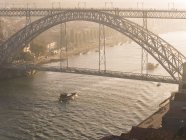 Luiz I Bridge and Douro river — Stock Photo