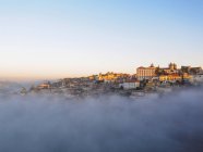 View of Porto in early morning light, clouds, Douro, Portugal — стоковое фото