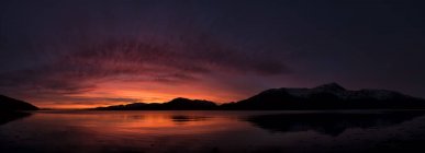 United Kingdom, Scotland, Loch Linnhe at sunset — Stock Photo