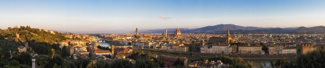 Cityscape, panorama à noite Florença, Toscana, Itália — Fotografia de Stock