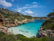 Spain, Baleares, Mallorca, View of bay Calo des Moro during daytime — Stock Photo