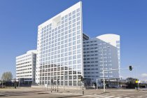 Paesi Bassi, L'Aia, Corte penale internazionale, temporaneamente ospitato nell'edificio dell'Arco — Foto stock