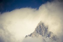 Austria, Salzburg State, Maria Alm, mountain in fog — Stock Photo