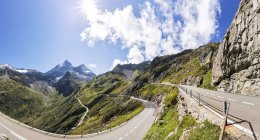 Suisse, Alpes d'Uri, col Susten, Route de montagne, Panorama — Photo de stock