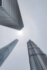 China, Shanghai, edifício de Jin Mao, centro financeiro do mundo e torre de Shanghai — Fotografia de Stock