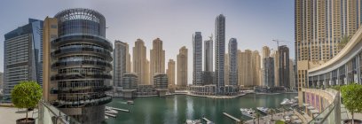 Emirados Árabes Unidos, Dubai, vista panorâmica da Marina do Dubai durante o dia — Fotografia de Stock
