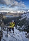 Écosse, Glencoe, Beinn a'Bheithir, alpinisme en hiver — Photo de stock