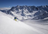 França, Isere, Les Deux Alpes, Pic du Galibier, montanhismo de ski — Fotografia de Stock