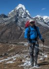 Nepal, Himalaya, Solo Khumbu, alpinista ad Ama Dablam — Foto stock
