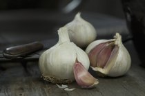 Bolbos de alho e cravo — Fotografia de Stock
