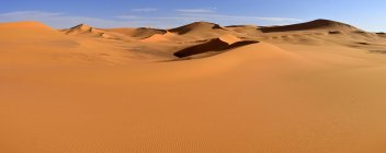 Африка, Алжир, Сахара, Тассили-Н 'Аджер Национальный парк, Тадрартская область, Вид на песчаные дюны Техака — стоковое фото