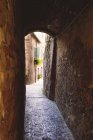 Itália, Toscana, Pienza, Lane na cidade velha histórica — Fotografia de Stock