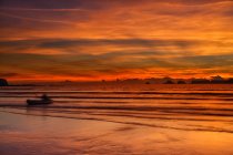 France, Brittany, Goulien, Tas de Pois, sunset — Stock Photo